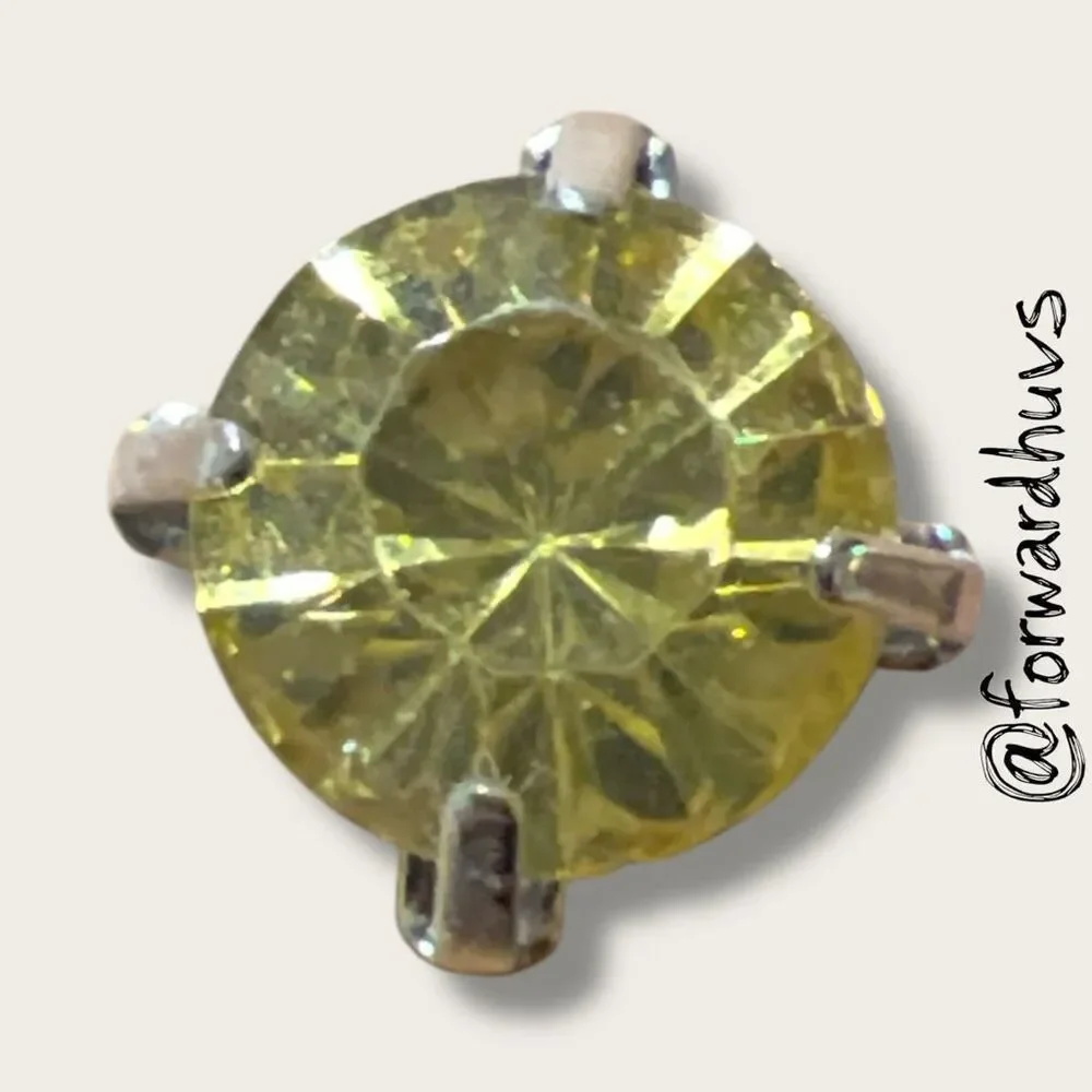 Bundle Sale 3 for $15 | Yellow Rhinestone Stud Earrings
